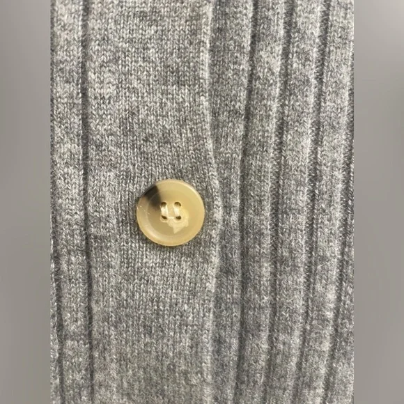 NWT Veronica Beard Grey Melange 100% Cashmere Cardigan Sweater - Size Small